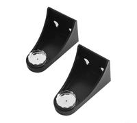 Zeroupshop Paquete de 2 jaboneras, jabonera montada en la pared para baño, recipiente de esponja ABS con succión, estante de almacenamiento negro para espejo de vidrio para mantener las encimeras