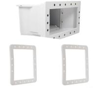 Zeroupshop Paquete de 2 piezas de repuesto para juntas de skimmer Hayward SP1091LX SP1091WM, filtro de piscina, filtro automático, arandela de sellado blanco, 7 x 7.3 pulgadas