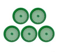 Zeroupshop Paquete de 5 tamices grandes de plástico para jardín, de malla resistente, filtro redondo de 16 cm, color verde, para eliminar los desechos de las piedras del compost, arena, tierra vegetal