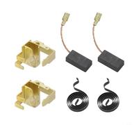 Zeroupshop Paquete de 6 piezas de repuesto de cepillo de carbono con resorte, para amoladora angular GWS6-100, cepillos de metal de 3 x 3 x 1 cm para reparar motores intermitentes y restaurar el