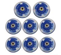 Zeroupshop Paquete de 8 ruedas autoalimentadas con luz LED de poliuretano 82A, dureza de repuesto, ruedas de patinaje para scooters, patinaje de ciudad y parque (70 mm)