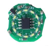 Zeroupshop Para accesorios de impresora 3D, anillo de luz LED con control magnético, 12 LED blancos y múltiples modos de iluminación, incluyendo caballo corriendo y encendido constante para uso