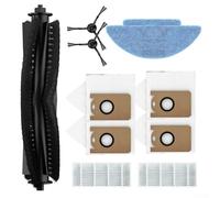 Zeroupshop Piezas de repuesto, para Laresar, para aspiradora robot L6 Nex, cepillo de rodillo principal, bolsas de polvo, cepillos laterales, kit de paños de fregona lavables, accesorios de