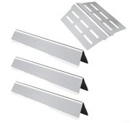 zeroupshop Placas de calor resistentes para parrilla Weber para parrillas de gas Genesis 300 Series 2011 a 2016 E-310 E-320 S-330 cubiertas de quemador de acero inoxidable 4 piezas
