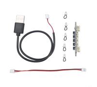 Zeroupshop Placas distribuidoras de energía de cuatro canales para Tuozhu IA005 Modelos impresos en 3D con PH 2.0 y SH 1.0 Interfaces Interruptores independientes Controlan Sobrecorrientes de estado