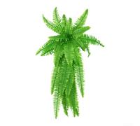 Zeroupshop Planta artificial de aspecto natural para helecho y hojas persas, vides de plástico para terrario de reptiles, hábitat colgante y decoración de jardín (H)