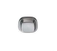 Zeroupshop Plato de salsa de acero inoxidable, platos divididos, bandeja de inmersión de especias para barbacoa, cocina doméstica, soporte de condimentos a prueba de óxido para salsa de soja y