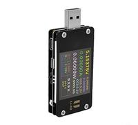 Zeroupshop Probador de corriente y voltaje USB U18, pantalla TFT de 1.77 pulgadas, alta corriente de 6.5 A, para detección de protocolo de carga rápida QC2.0/3.0 y PD