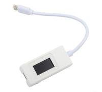 Zeroupshop Probador de medidor de potencia USB-C 4-30V 6.5A Monitor de energía de corriente de voltaje con pantalla LCD, para QC2.0 para QC3.0 PD VOOC Carga rápida KWS-065C Negro (066C-blanco)