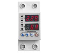 Zeroupshop Protector de voltaje completo, 40 A AC80 a 400 V sobretensión, protección contra sobrecorriente con ajustes personalizables para dispositivos