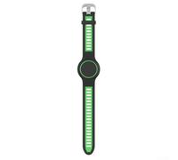 Zeroupshop Pulsera de silicona para AirTag, funda protectora lavable y resistente a la humedad, correa suave de 24,6 cm para niños, vibrante color de dos tonos