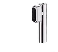 Zeroupshop Pulverizador de bidé de alta presión, válvula de ángulo de latón de doble salida, boquilla giratoria de 3 modos, boquilla giratoria portátil, estándar para limpieza de baño, metálico (color