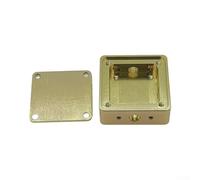 Zeroupshop Recinto de blindaje RF de aluminio, oro para caja de protección EMI RFI, carcasa de interferencia electromagnética, cubierta extraíble, agujeros preperforados para ingenieros, 27 x 27 x 10