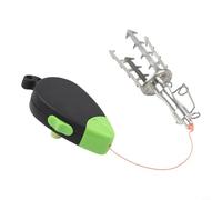 Zeroupshop Recuperador de señuelos de pesca, herramienta de recuperación de enganches de cebo de acero inoxidable con línea de polietileno de alta resistencia de 30 m, gancho de liberación rápida para