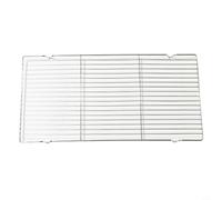 Zeroupshop Red rectangular de malla para parrilla, rejilla de barbacoa de acero inoxidable para hornear pan y pasteles, utensilio de cocina resistente para picnic al aire libre (L)