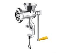 Zeroupshop Relleno de salchichas de manivela, molinillo de carne manual, dispositivo de aleación de aluminio para picar ajo, moler chile, relleno de carne y hacer salchichas
