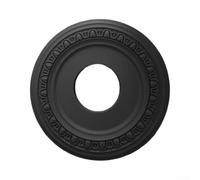 zeroupshop Roseta de techo de poliuretano para lámparas de techo, 30 cm de diámetro, color negro, estilo francés, para cubrir lámparas de ventilador, fácil montaje para salón y hoteles
