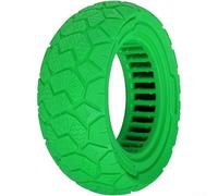 Zeroupshop Rueda de goma sin aire de neumático sólido de 9 x 3.0-6, para scooter eléctrico, bicicleta de equilibrio, a prueba de pinchazos, reemplazo antideslizante (verde)