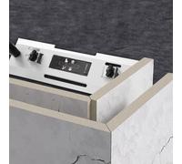 Zeroupshop Soporte de montaje para máquina de biselado de azulejos Ángulo de 45 grados para corte de mármol con ranura multifunción Diseño de ángulo Begonia Aleación de aluminio (A)