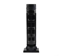 Zeroupshop Soporte vertical para caña de pescar para cajas MEIHO 5000/7000/9000/7080/2055/2070/7055/7070, altura ajustable de 282 mm, 35 mm de diámetro interior, construcción de plástico (negro)