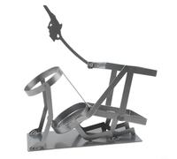 Zeroupshop Steampunk - Estante para botellas de calavera, soporte de metal resistente para vino, cerveza, licor, decoración creativa de esqueleto para cocina, tono dorado, 6.9 x 3.1 x 9.1 pulgadas