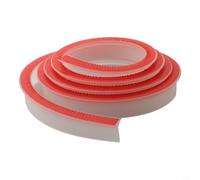 Zeroupshop Tapón largo de silicona para ducha, tira de sellado flexible para duchas sin curvas, barrera resistente al viento e impermeable para baño, cocina, umbral de suelo de 300 cm (transparente 2