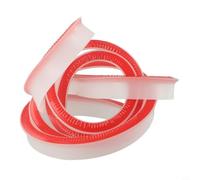Zeroupshop Tapón largo de silicona para ducha, tira de sellado flexible para duchas sin curvas, barrera resistente al viento e impermeable para baño, cocina, umbral de suelo de 300 cm (transparente