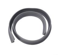 Zeroupshop Tapón largo de silicona para ducha, tira de sellado flexible para duchas sin curvas, barrera resistente al viento e impermeable para baño, cocina, umbral de suelo de 300 cm (gris 1 m)