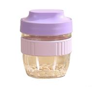 Zeroupshop Taza de frutas con tapas y cuchara, recipiente sellado a prueba de fugas para ensalada, desayuno, preparación de comidas, tarro de plástico reutilizable para almacenamiento de alimentos