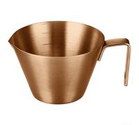 Zeroupshop Taza medidora de café de acero inoxidable 304 con boquilla, taza de extracción de espresso de 100 ml para una preparación precisa, taza de báscula portátil para uso en casa, oficina al aire