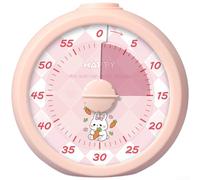 Zeroupshop Temporizador visual para niños, reloj silencioso de cuenta regresiva con modo de alarma, para un fácil control de parada y rotación con una sola pulsación, herramienta de gestión educativa