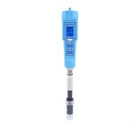 Zeroupshop Termómetro digital medidor de pH con compensación automática para probar alimentos, suelo, frutas, carne y agua, probador de acidez portátil de alta precisión con sonda reemplazable, azul