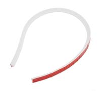 Zeroupshop Tira de barrera de agua de silicona flexible, presa de ducha para separación húmeda y seca, tira de sellado flexible para duchas sin curvas, baño, cocina, suelo, 200 cm, blanco (blanco 100
