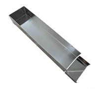 Zeroupshop Tiramisú de acero inoxidable de 40x10 cm para molde Rectángulo Molde de pastel con tapa extraíble Utensilios para hornear profesionales para el hogar Cocina ilver(4)