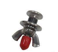 Zeroupshop Tornillos de tornillo de mariposa de acero inoxidable 316, para buceo, alas de dona, 16/5 pulgadas x 30 mm, kit de herramientas de tuercas sumergibles Tech, plata, 1 paquete