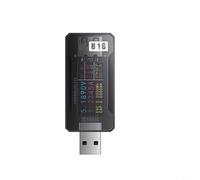 Zeroupshop U15/U16 USB para probador de cargador, corriente de voltaje para medidor de potencia, con resolución de 0.01 V, PD para QC2.0 para detector de protocolo de carga rápida QC3.0, rango de 4-25
