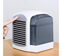 Zeroupshop Ventilador de aire portátil con tecnología dinámica de niebla de hielo 380 ml, tanque de agua de 3 ajustes de velocidad, refrigeración de espacio personal, mini circulador de aire