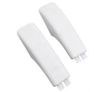 zeroupshop White WB07K10043 - Tapa para manija de puerta de horno, 2 unidades, para estufa de pared GE, agarre roto, fácil de instalar