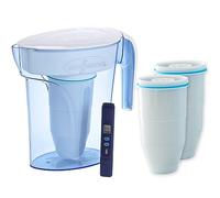 ZeroWater Combo Jarra filtradora de agua de 1,7 litros con 3 Filtros y Medidor de Calidad de Agua incluido, Libre de BPA y certificada para Reducir el Plomo y Otros Metales Pesados