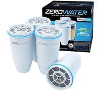 ZeroWater Filtros de repuesto (4 unidades) | Sin BPA y certificado para reducir la cantidad de plomo y otros metales pesados.