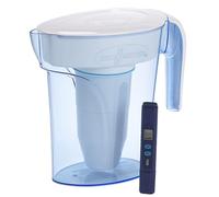 ZeroWater Jarra filtradora de agua de 1,4 litros, Medidor de Calidad de Agua Gratis, Libre de BPA y certificada para Reducir el Plomo y Otros Metales Pesados, Cartucho Filtro Incluido