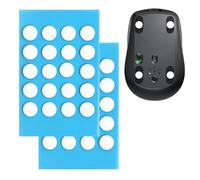 Zerquell 40 Piezas Ronda Ratón Pies Patines Almohadillas, Patines de Universales, Pegatinas para Pies de Ratón, Ofrecen una Excelente Resistencia al Desgaste, Velocidad y Control para Juegos Deportes