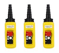 Zerthaus 3 x elevador colgante control XAC-A2913 interruptor de un botón portátil impermeable con de elevación eléctrica, 2 botones con funciones de velocidad y parada