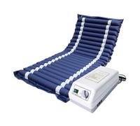 Zertylre Colchón antiescaras con células de aire alternas | Modelo: Mobi 2 | Incluye bomba | Tiras de aire extraíbles | Peso máximo: 135 kg | Color: Azul (190 x 90 cm)
