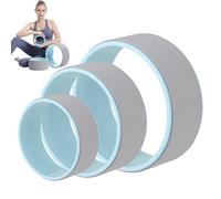 Zertylre Juego de 3 ruedas de yoga, estables y cómodas para principiantes. Para mejorar la rigidez de la columna vertebral y el estiramiento de la espalda, con una capacidad de peso de hasta 150 kg