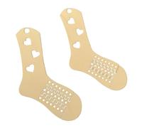 zeryor 1 par de bloqueadores de calcetines de madera ajustables, molde para tejer calcetines, juego de tabla de calcetines con soporte de exhibición de calcetines y modelo de punto de calcetín, estilo