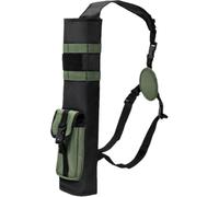 zeryor Carcaj ligero para flechas de tiro con arco de doble uso, soporte para flechas de espalda y cadera con correa ajustable para el hombro, clip para cinturón y sistema Molle para caza con arco