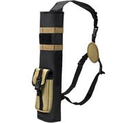 zeryor Carcaj ligero para flechas de tiro con arco de doble uso, soporte para flechas de espalda y cadera con correa ajustable para el hombro, clip para cinturón y sistema Molle para caza con arco