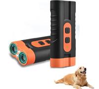 zeryor Dispositivo de control ultrasónico de ladridos de perros, repelente ultrasónico portátil con linterna LED para corrección de comportamiento de perros en interiores y exteriores (2 unidades - B)