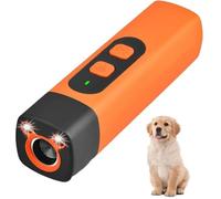 zeryor Dispositivo de control ultrasónico de ladridos de perros, repelente ultrasónico portátil con linterna LED para corrección de comportamiento de perros en interiores y exteriores (1 unidad - A)